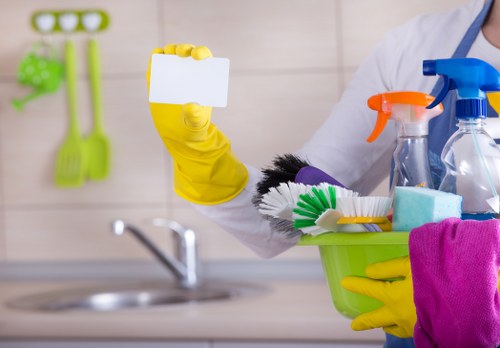 Professional oven cleaner service in a Chiswick kitchen