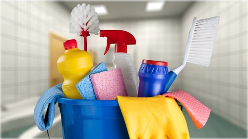 Professional office cleaning team in Chiswick reception area