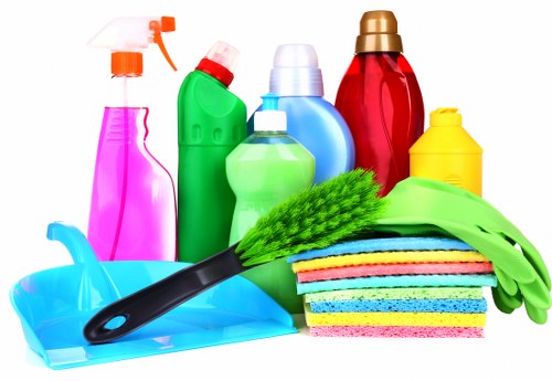 Deep cleaning kitchen surfaces during one off cleaning in Chiswick
