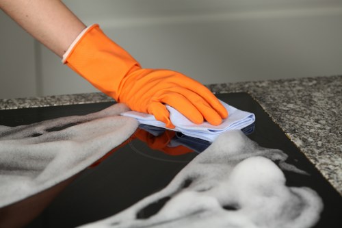 Professional deep cleaning in a Chiswick home kitchen