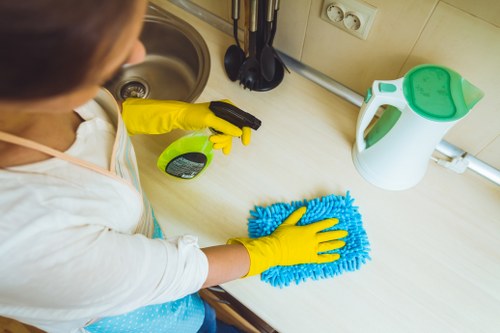 Domestic cleaning in Chiswick for a tidy living room