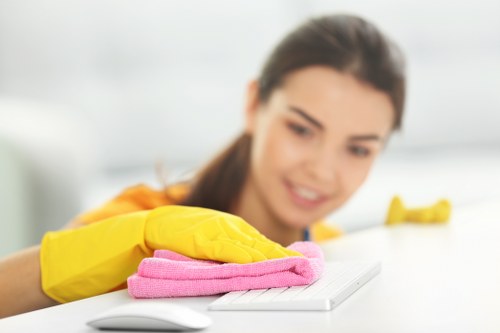 Kitchen and break area cleaning in a Chiswick office