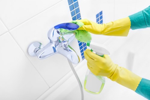 Office cleaner in Chiswick maintaining a professional workspace