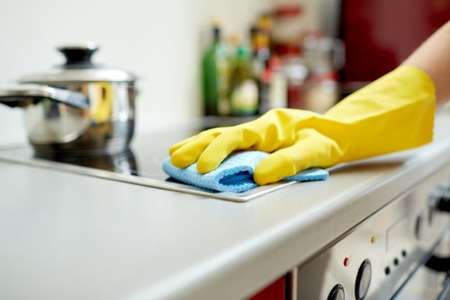 Cleaning schedule and booking documents on a table