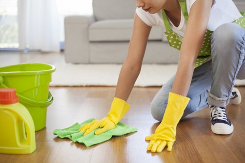 Freshly cleaned carpet in a modern Chiswick living room