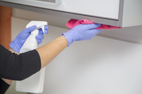 Cleaner in Chiswick refreshing kitchen surfaces and improving household hygiene